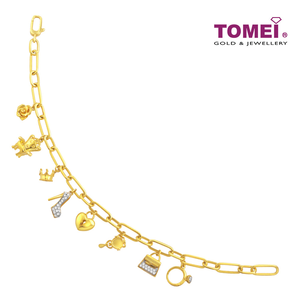 TOMEI Lady Accesorries Bracelet, Yellow Gold 916