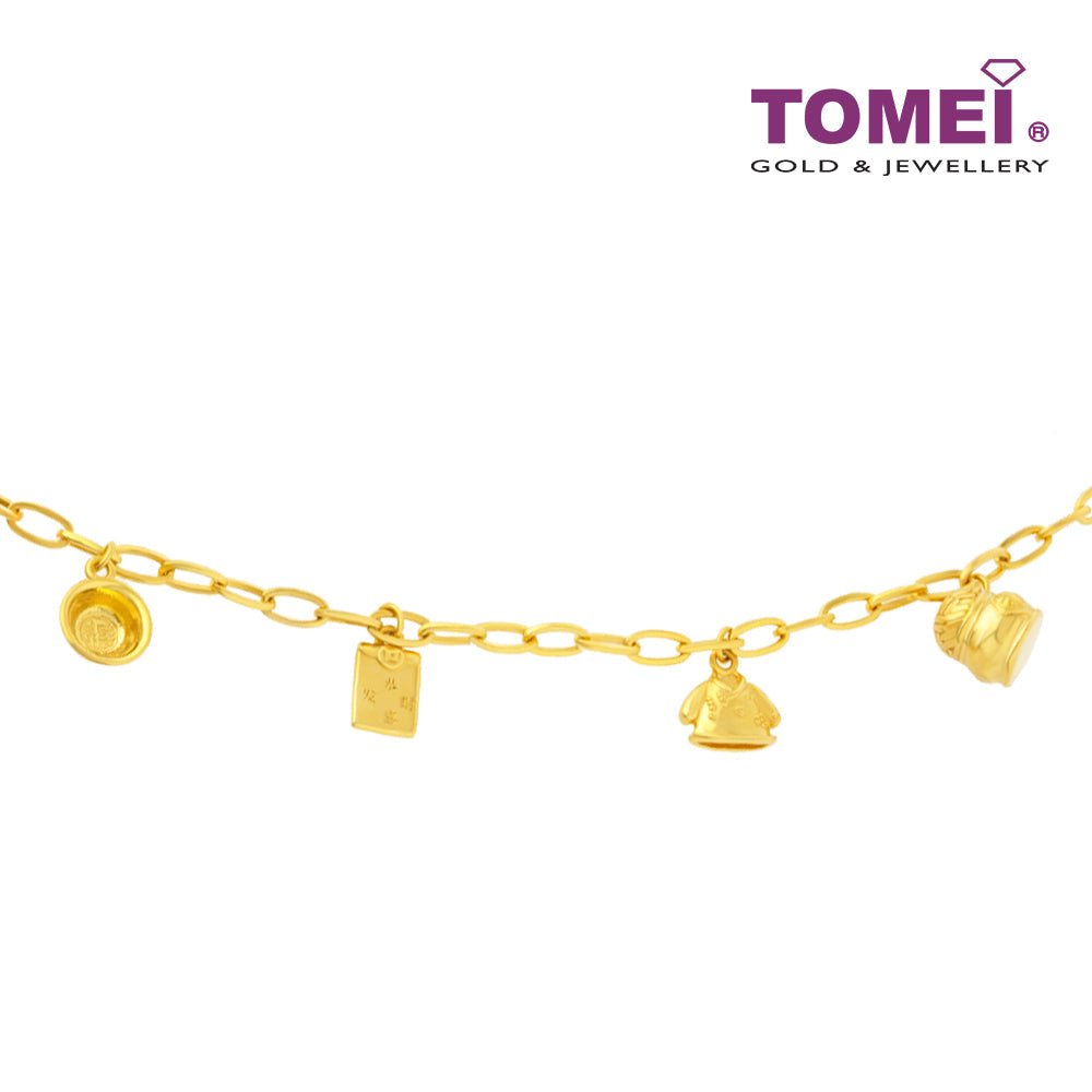 TOMEI Baby Bracelet, Yellow Gold 916
