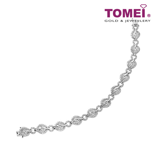 TOMEI Diamond Bracelet, White Gold 750