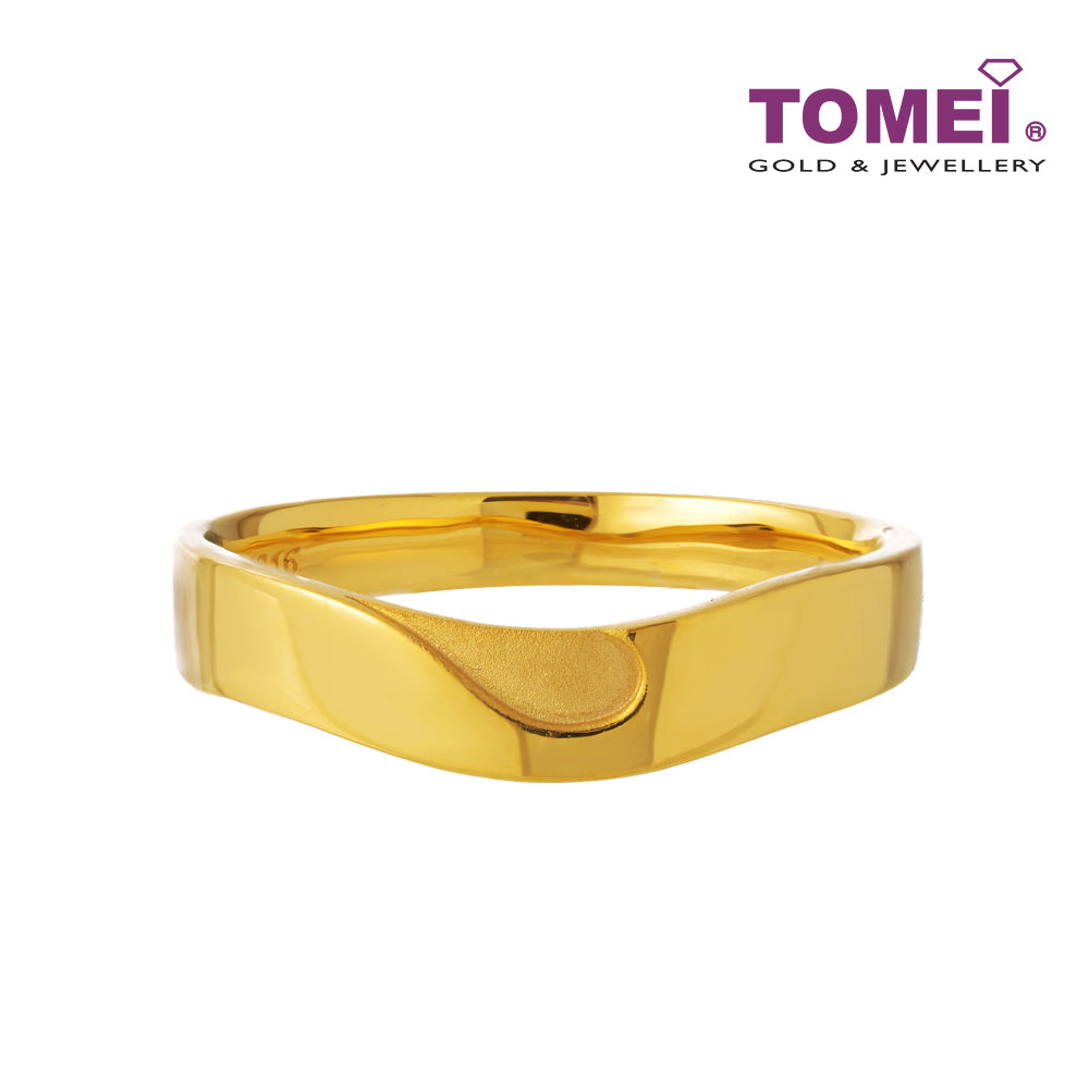TOMEI Forever Love Couple Rings (For Men), Yellow Gold 916
