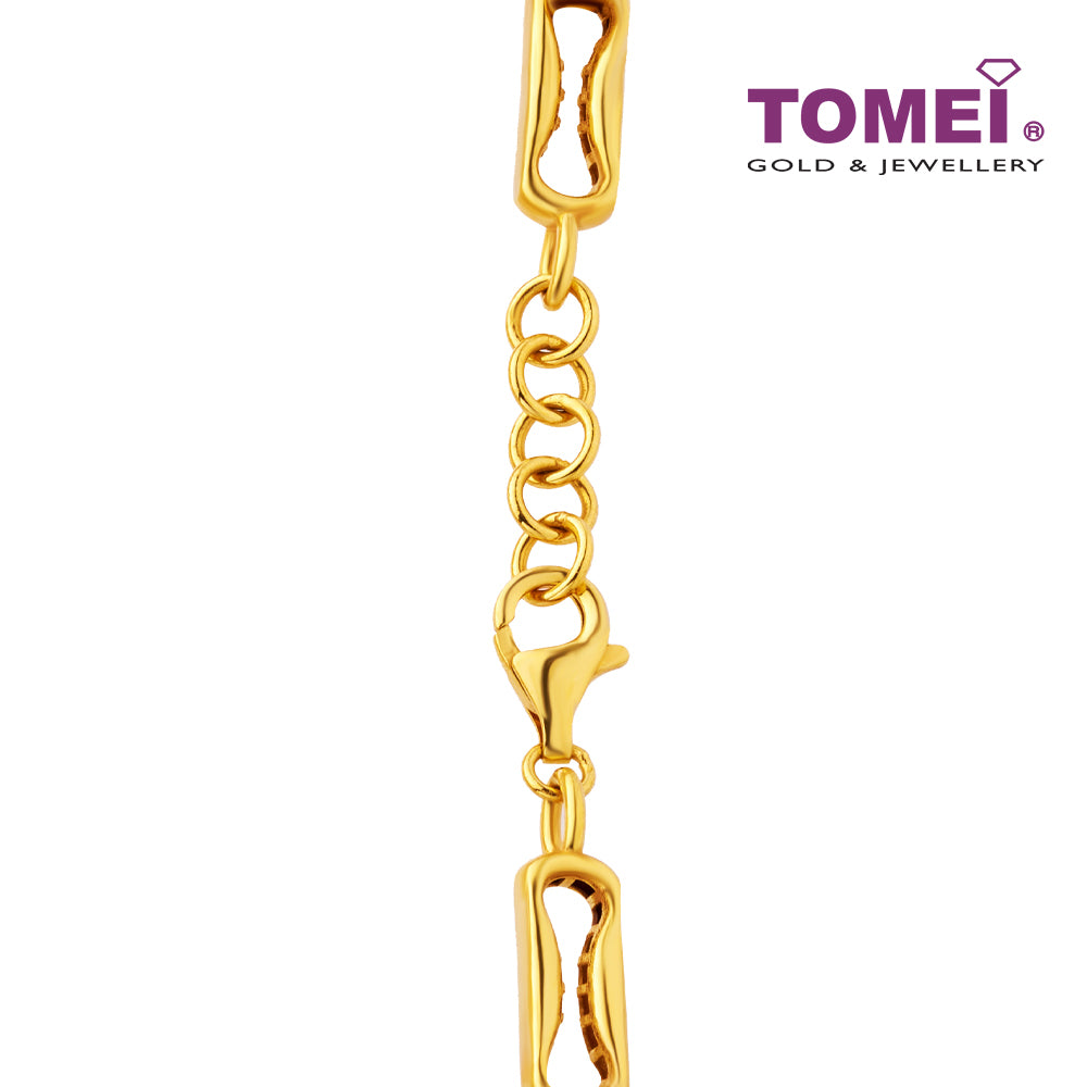 TOMEI Lusso Italia Link Bracelet, Yellow Gold 916
