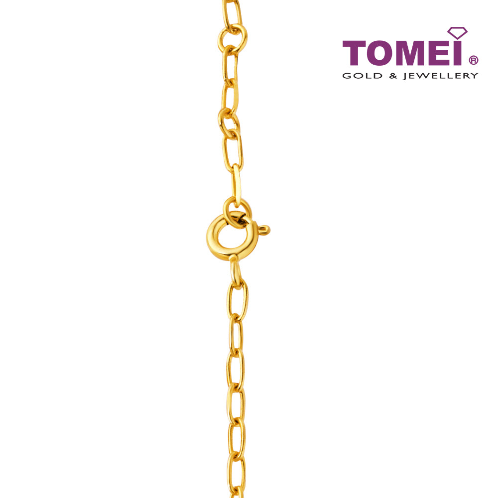 TOMEI Little Duck with Lifebuoy and Bell Bracelet, Yellow Gold 916