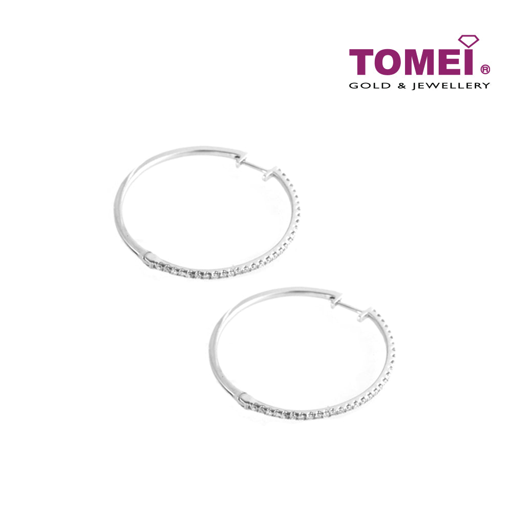 TOMEI Earrings, Diamond White Gold 750 (DQ0021)