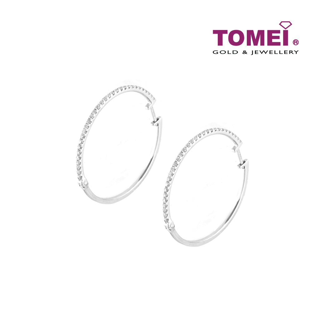 TOMEI Earrings, Diamond White Gold 750 (DQ0021)