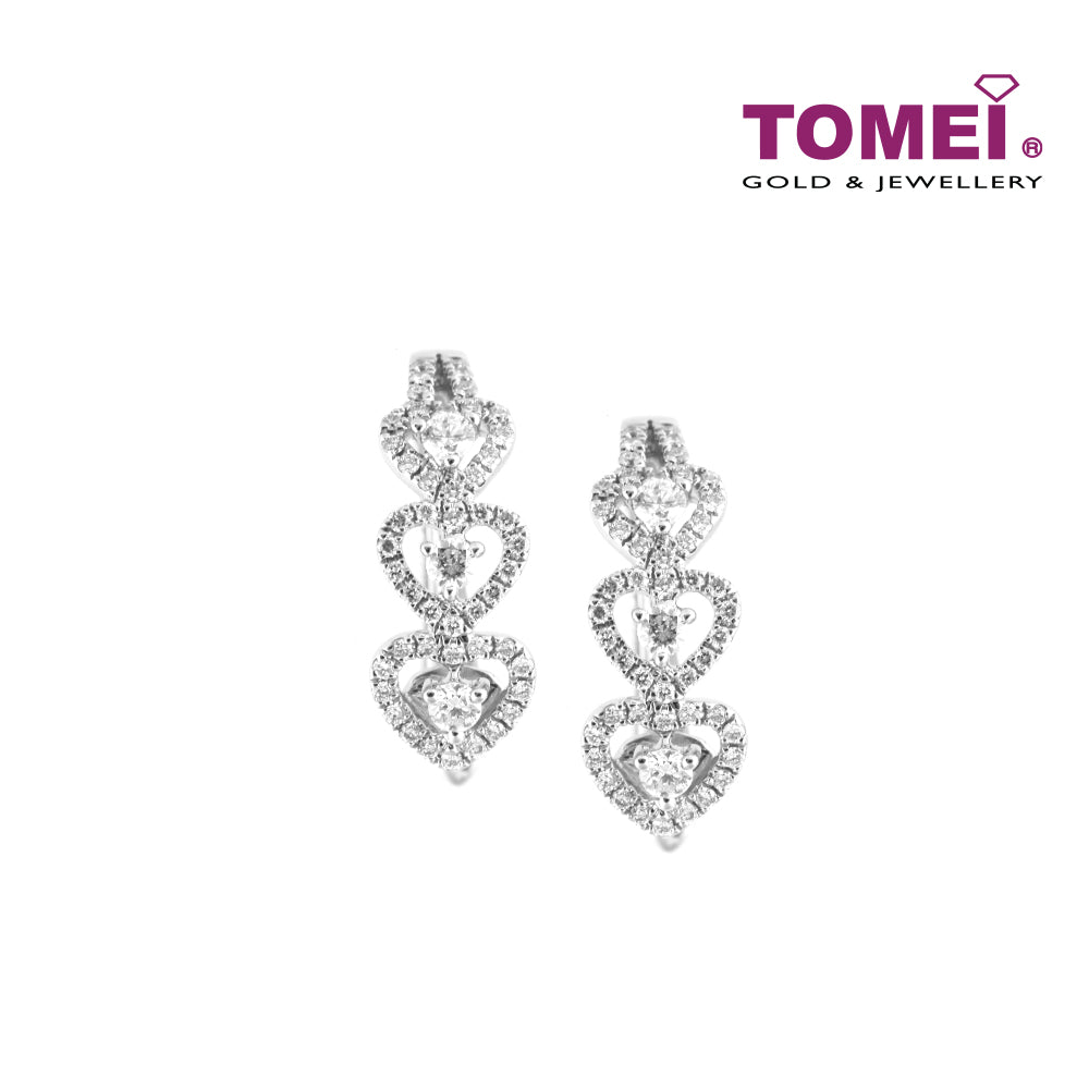 TOMEI Bonnie Earrings, Diamond White Gold 750 (E1596)