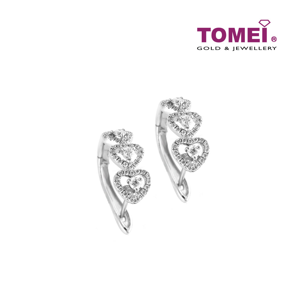 TOMEI Bonnie Earrings, Diamond White Gold 750 (E1596)