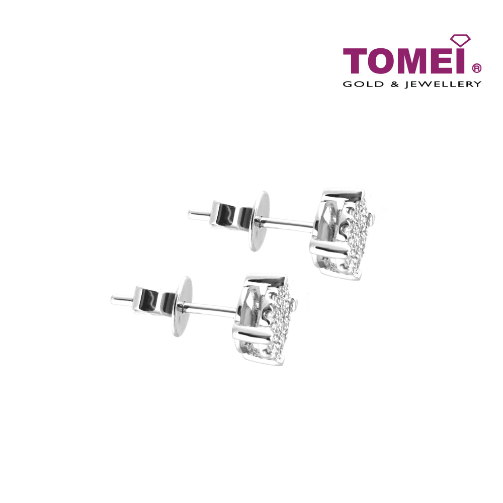 TOMEI Earrings, Diamond White Gold 750 (E1747)
