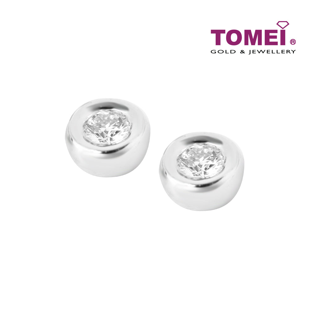 TOMEI Bella Earrings, Diamond White Gold 585 (E1606)
