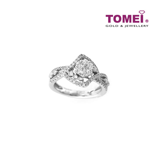 TOMEI Bejewelled with Vignette of Resplendence Ring, Diamond White Gold (STR2446)