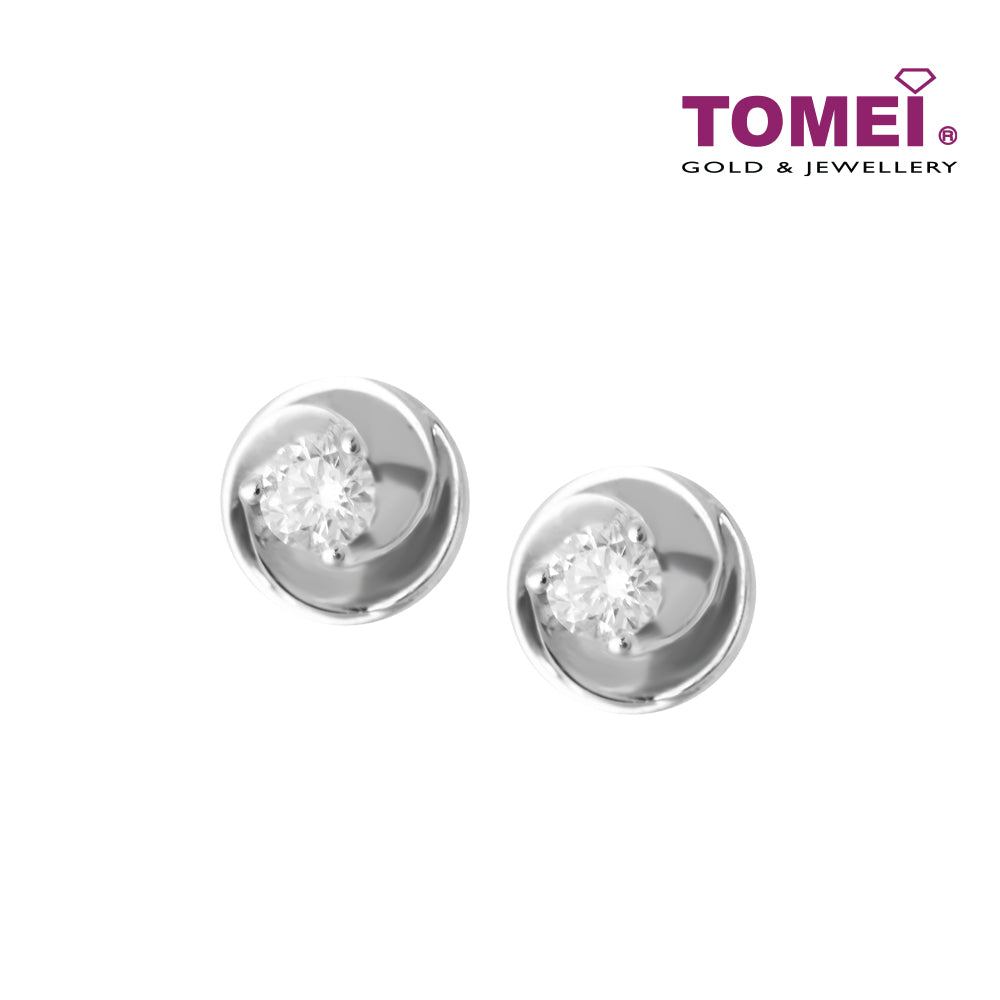 TOMEI Roanna Earrings, Diamond White Gold 750 (SH-FE0079)