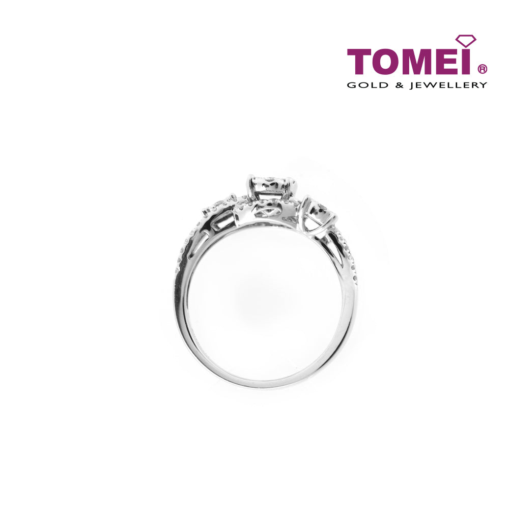 TOMEI Ring, Diamond White Gold 750 (R4017)