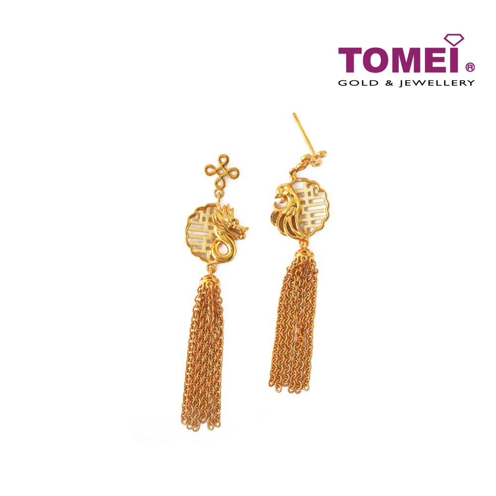 TOMEI Earrings, Yellow Gold 916 (WS-YG1214E-1C)