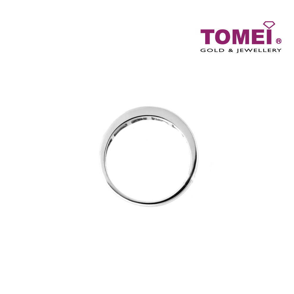 TOMEI Tapered Baguette Diamond Ring, White Gold 750 (R0406)