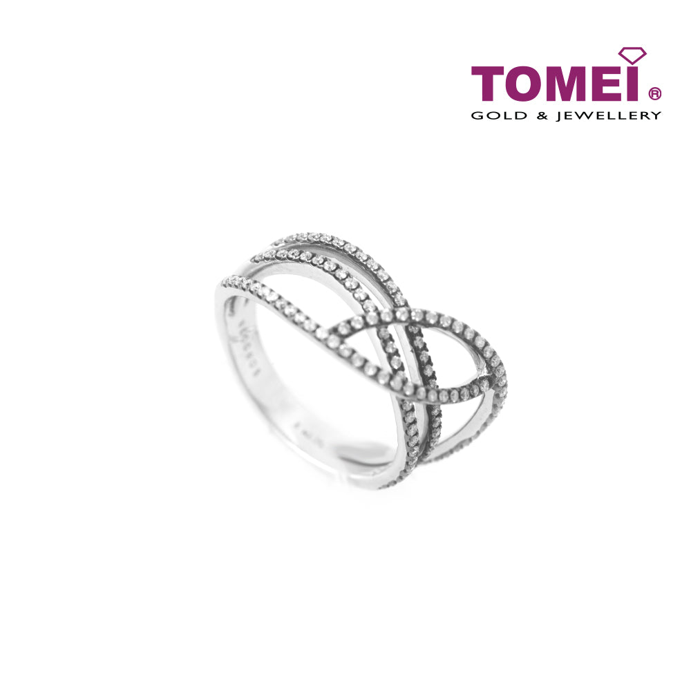 TOMEI Riband-esque Razzmatazz Ring, Diamond White Gold 750 (R1555)