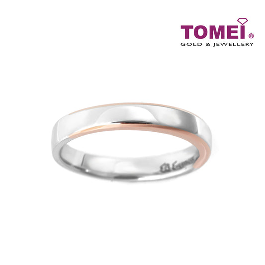 TOMEI EB Evermore Couple Rings, White Gold & Rose Gold 750 (EBE-R4856/EBE-R4857)