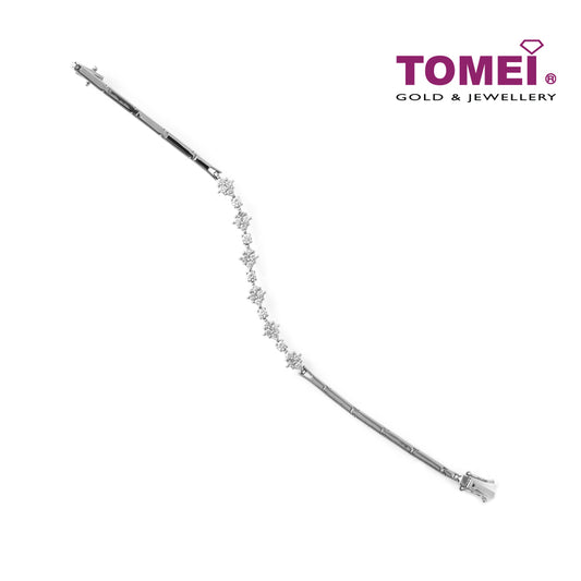 TOMEI Frontispiece of Astral Bedazzlement Bracelet, Diamond White Gold 750 (DM0013138)