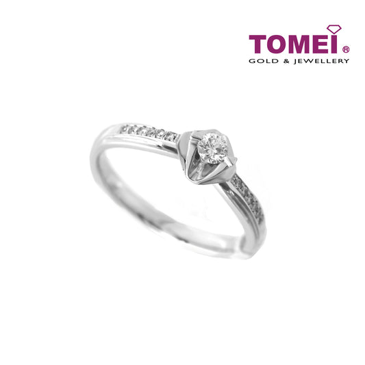 TOMEI Ring, Diamond White Gold 750 (SB-MR1124)