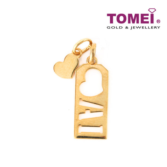 TOMEI My Only Love Pendant, Yellow Gold 916