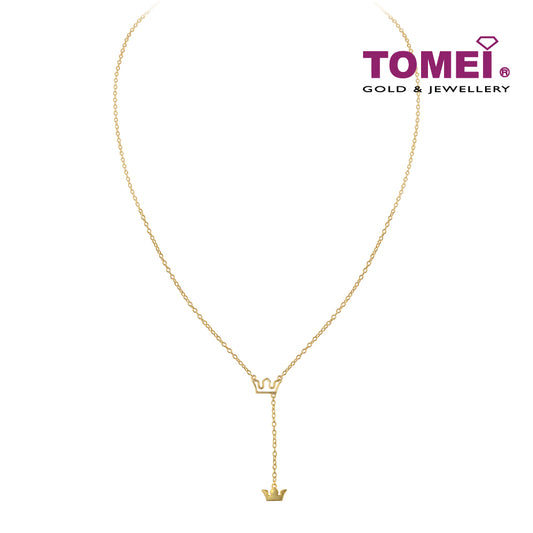 TOMEI Crown Princess Necklace, Yellow Gold 916