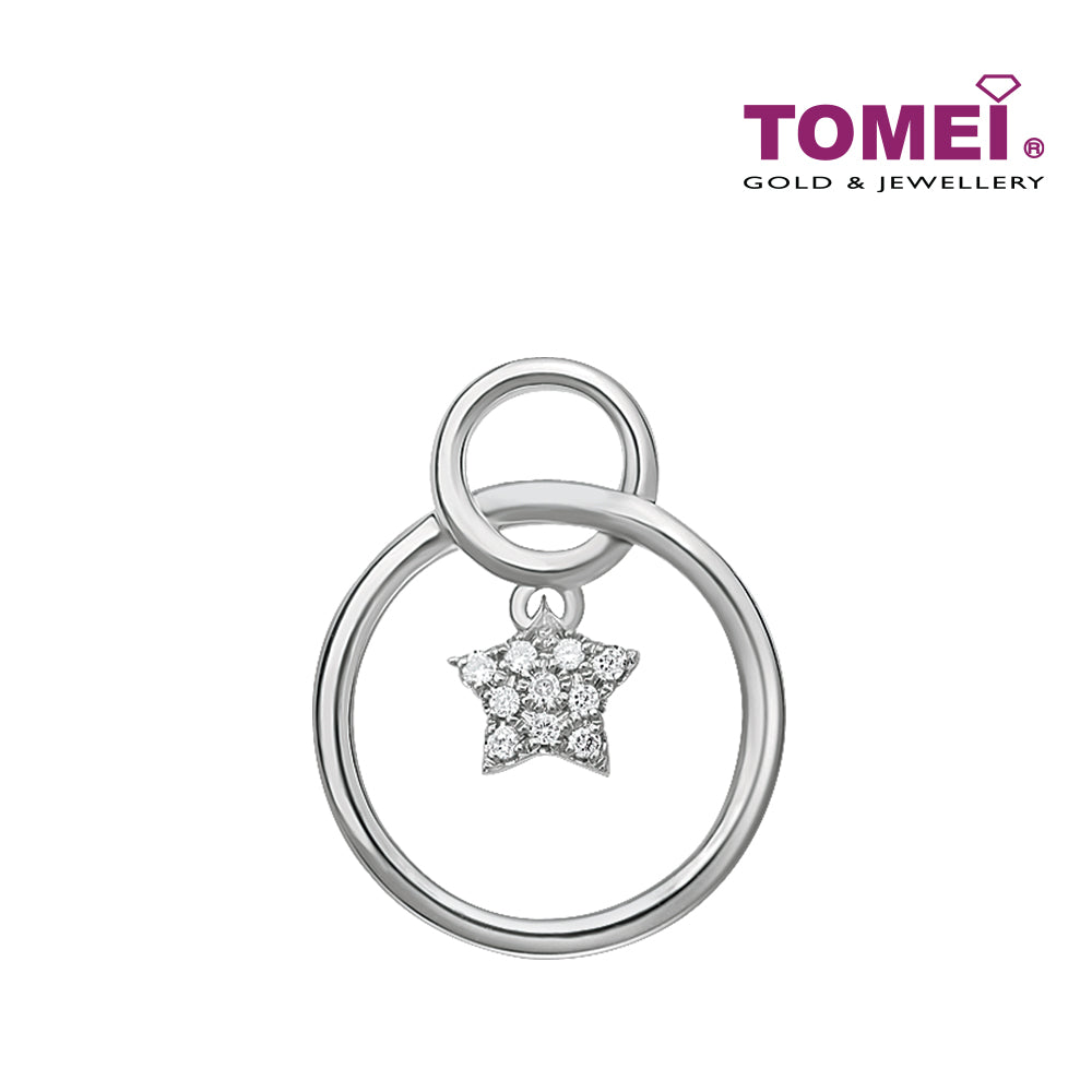 TOMEI A Shining Star Diamond Pendant Set, White Gold (P5692)