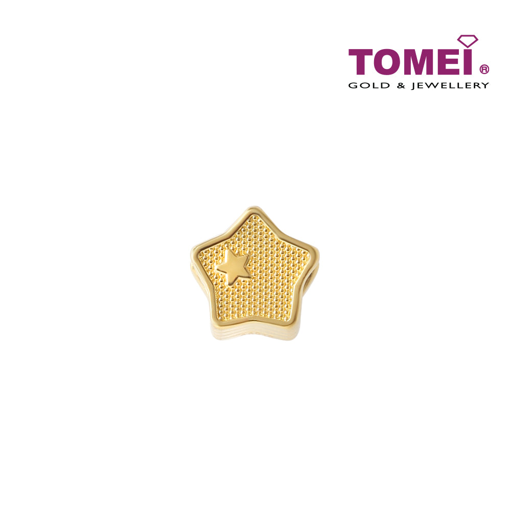 [TOMEI Online Exclusive] Twinkle Twinkle Lucky Star Charm, Yellow Gold 916