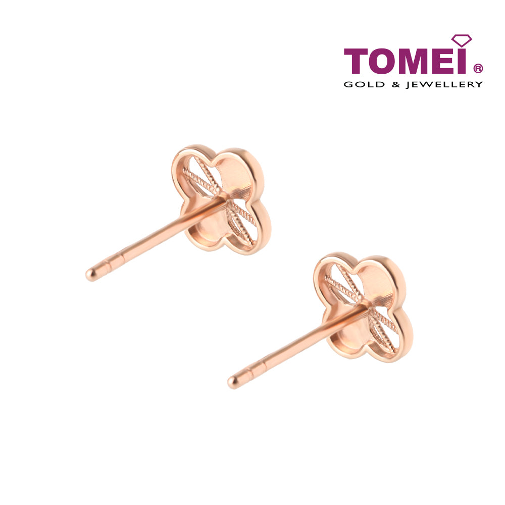 TOMEI Rouge Collection, Buzzing Bees Earrings, Rose Gold 750 (WQ9-DS)