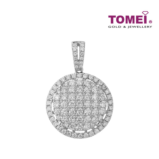 TOMEI Diamond Pendant, White Gold 750 (P6037)