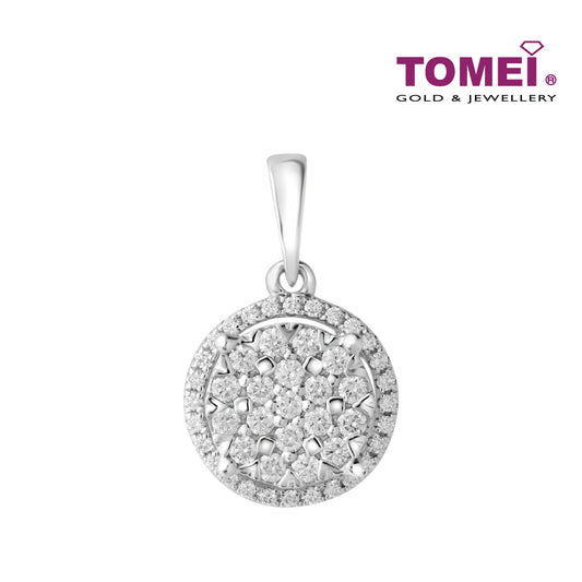 TOMEI Diamond Pendant, White Gold 750 (P5425)