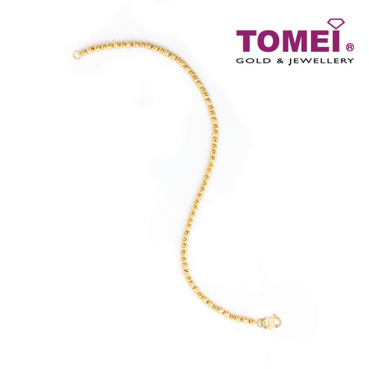 TOMEI Passel of Aureate Sphericity Bracelet, Yellow Gold 916 (BB1039-1C)