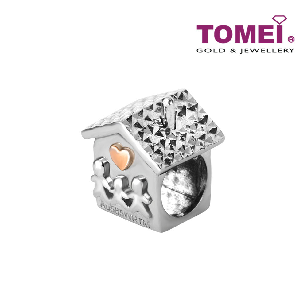 TOMEI House of Familial Joyous Delights Charm, White Gold 585 (P5339/MF300)