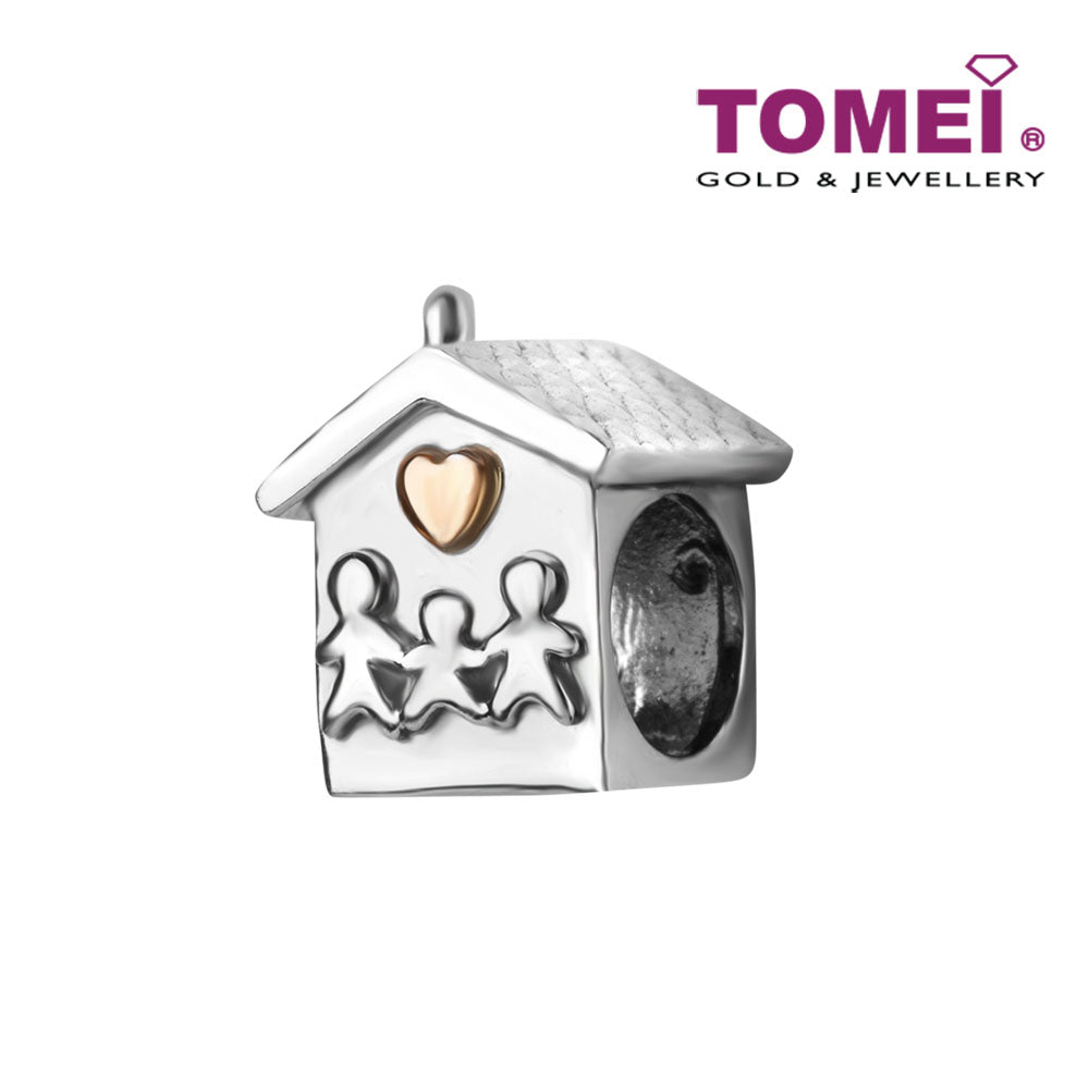 TOMEI House of Familial Joyous Delights Charm, White Gold 585 (P5339/MF300)
