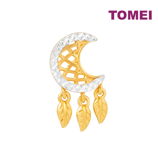 TOMEI Eid Crescent Moon Charm, Yellow Gold 916