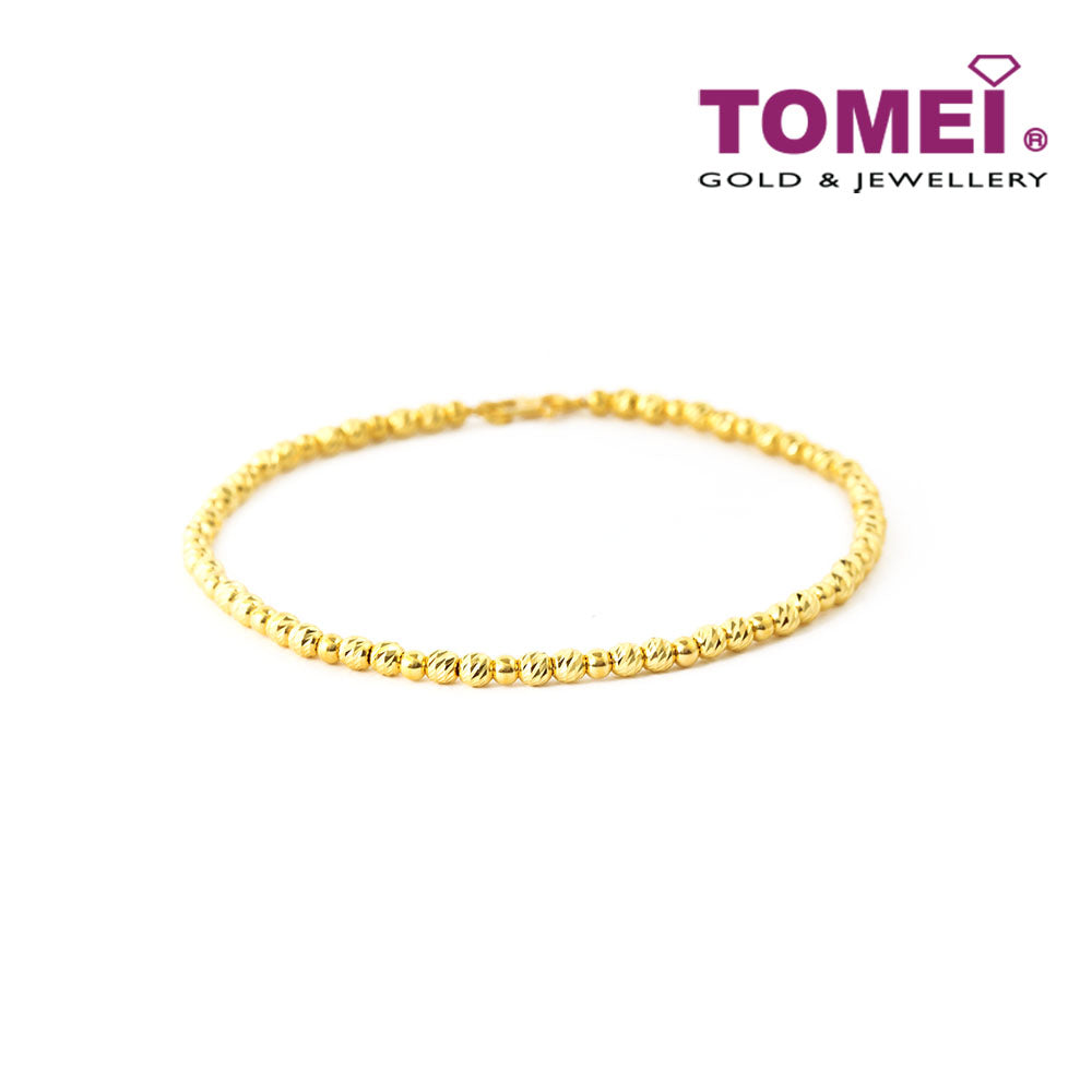 TOMEI Passel of Aureate Sphericity Bracelet, Yellow Gold 916