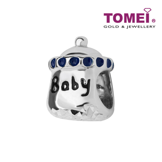 TOMEI Baby Milk Charm, White Gold 585  (P5872)