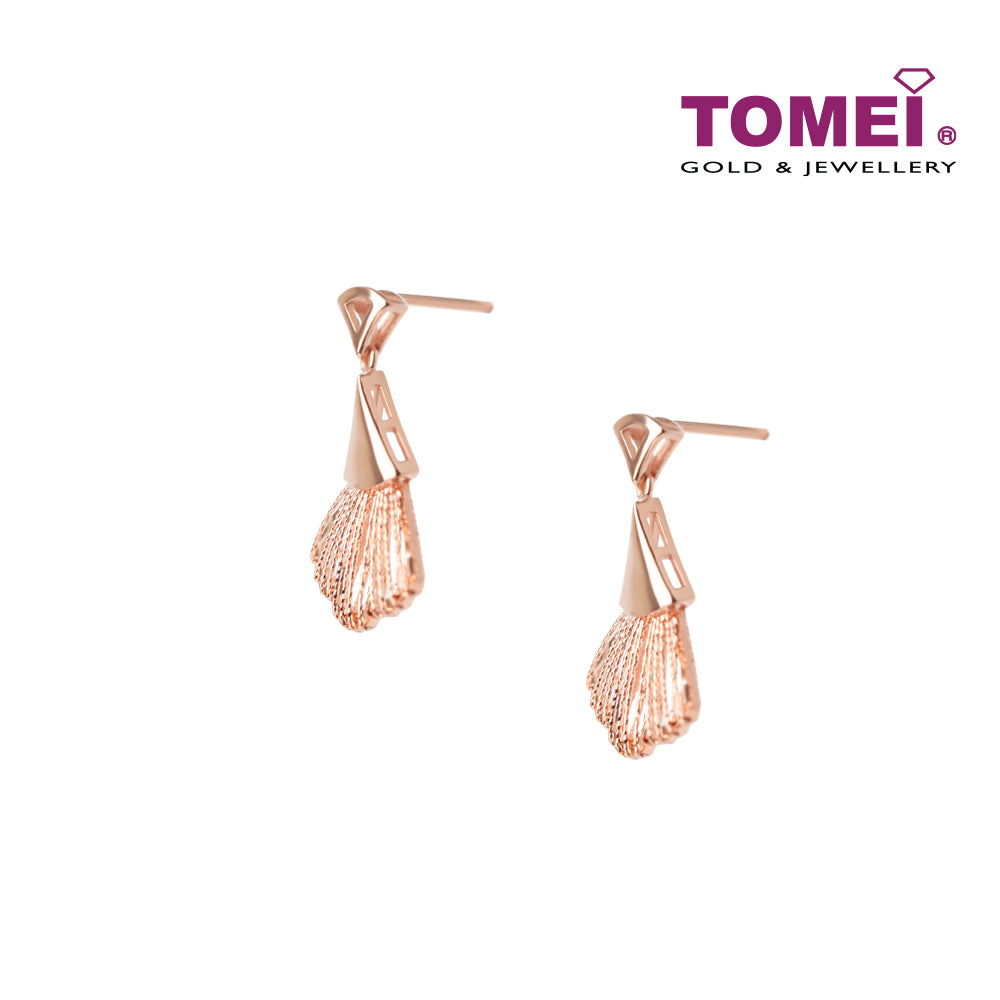 TOMEI Rouge Collection 【小幸运】My Lucky Earrings, Rose Gold 750