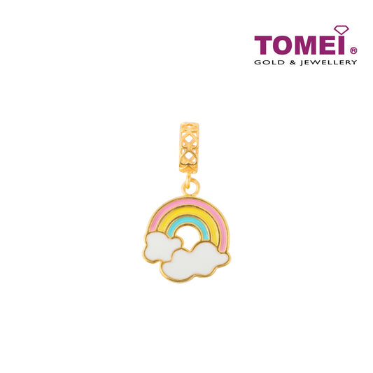 TOMEI [Online Exclusive] Over the Rainbow charm, Yellow Gold 916