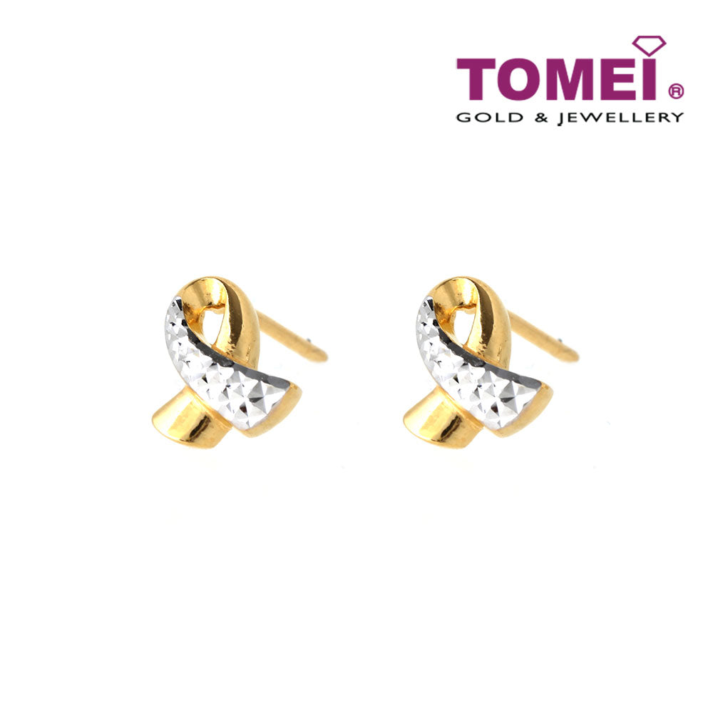 TOMEI Earrings, Yellow Gold 916 (9Q-YG1230E-2C)