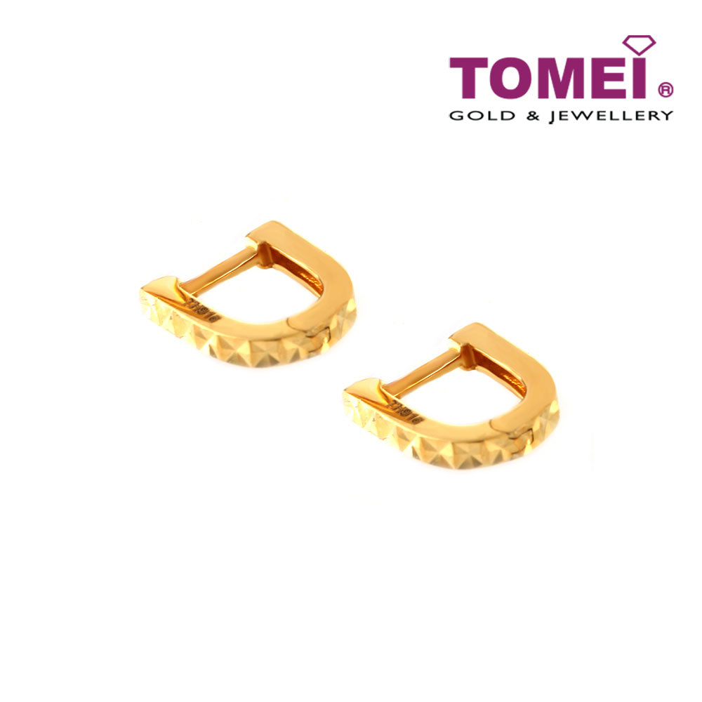 TOMEI Earrings, Yellow Gold 916 (9Q-YG1247E-1C )