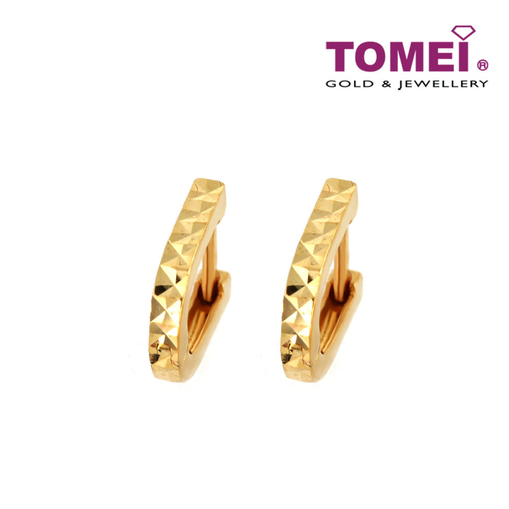 TOMEI Earrings, Yellow Gold 916 (9Q-YG1247E-1C )
