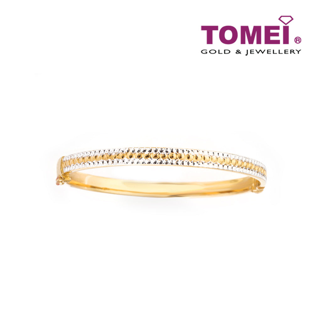 TOMEI Bangle, Yellow Gold 916 (9L-BK1329-2C)