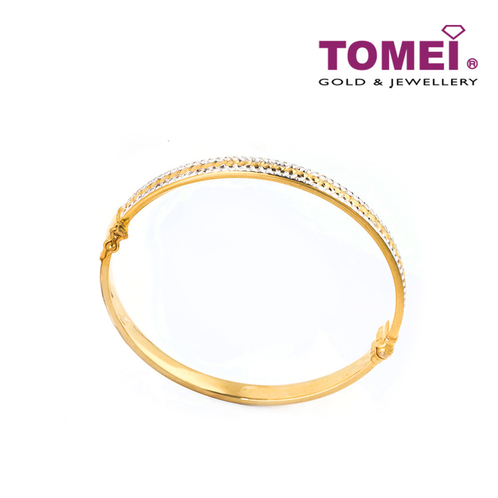 TOMEI Bangle, Yellow Gold 916 (9L-BK1329-2C)