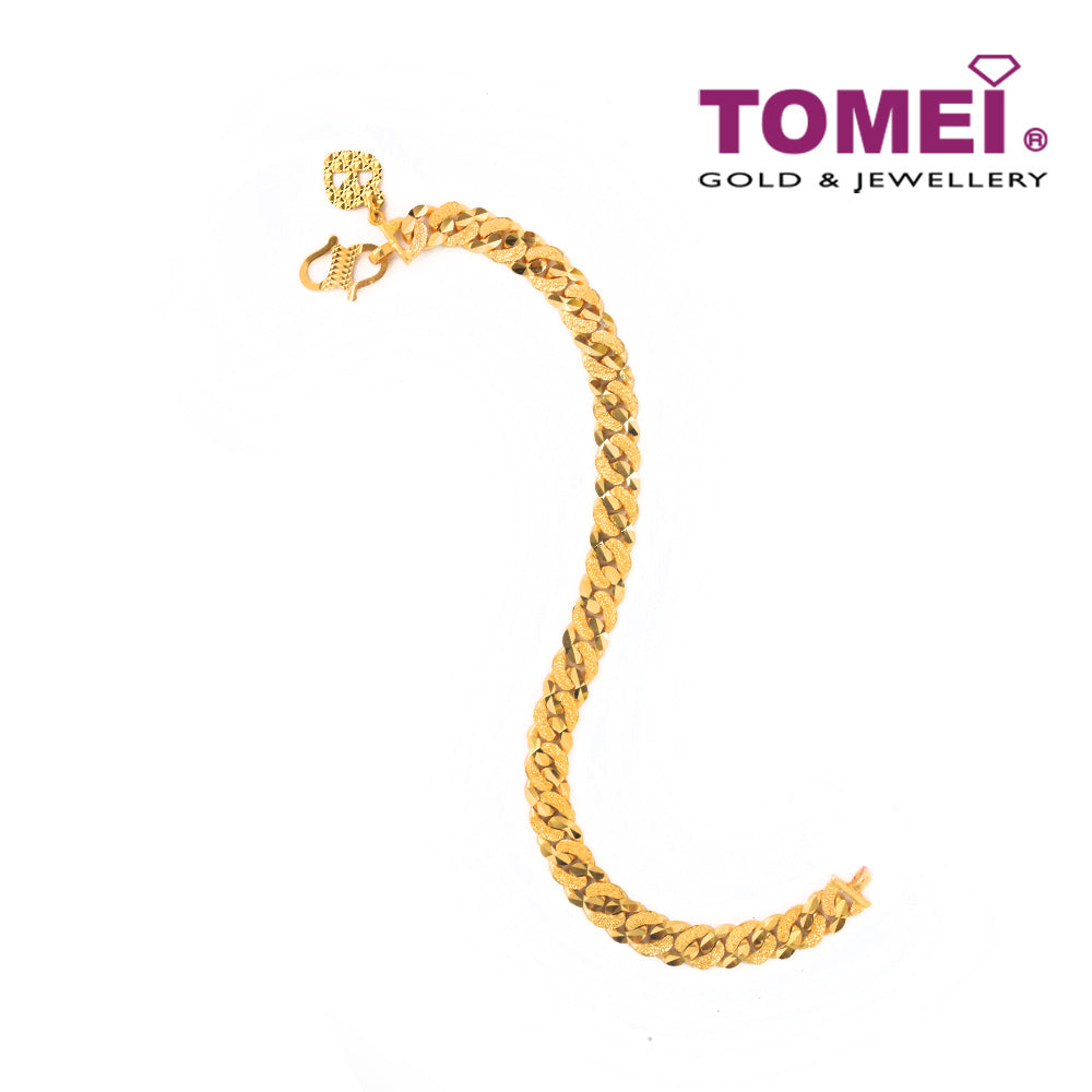 TOMEI Bracelet, Yellow Gold 916 (9M-ZSDK15-XR)