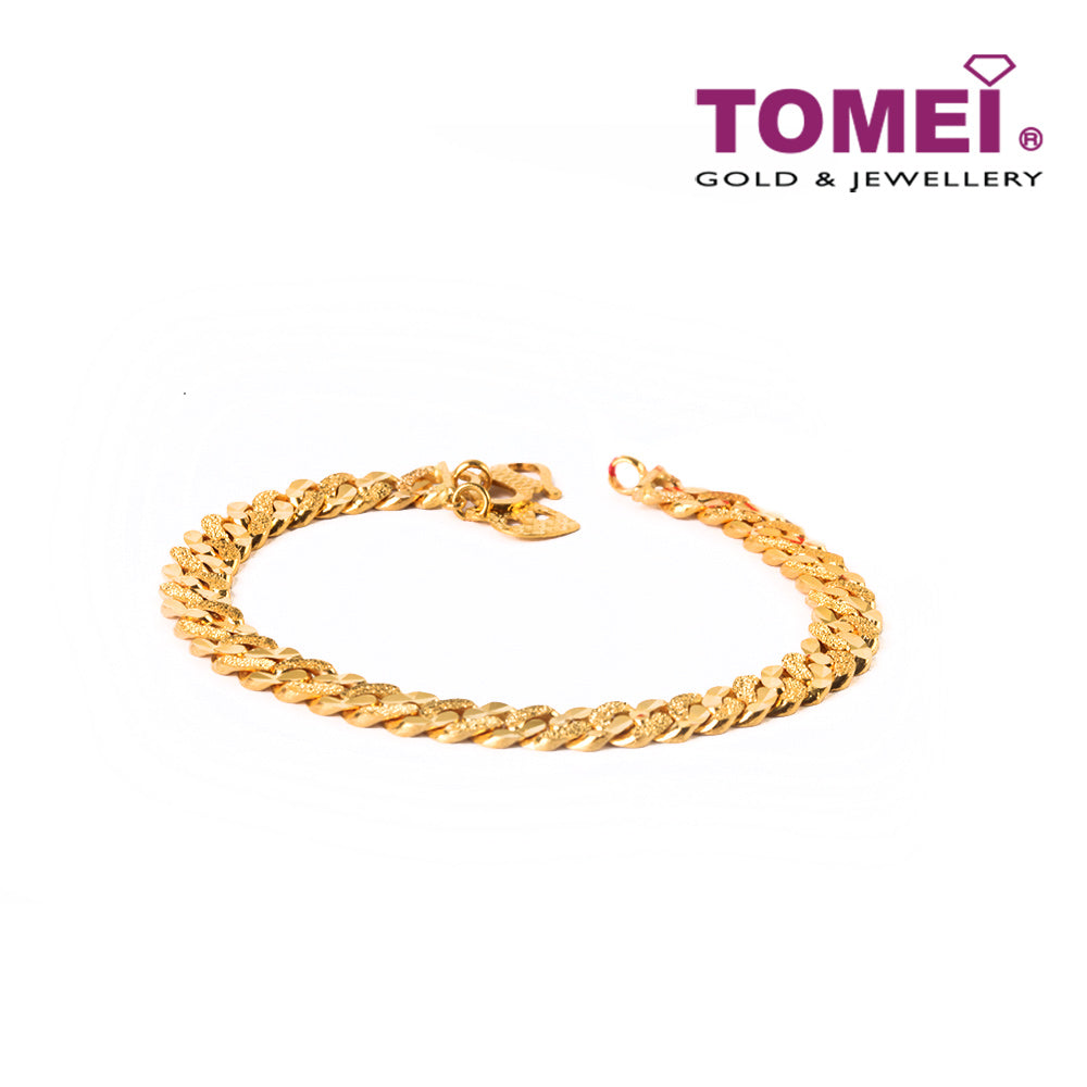 TOMEI Bracelet, Yellow Gold 916 (9M-ZSDK15-XR)