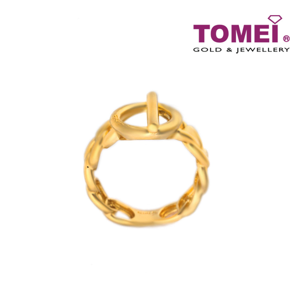TOMEI Anastasia Ring with Vogue Sensations, Yellow Gold 916
