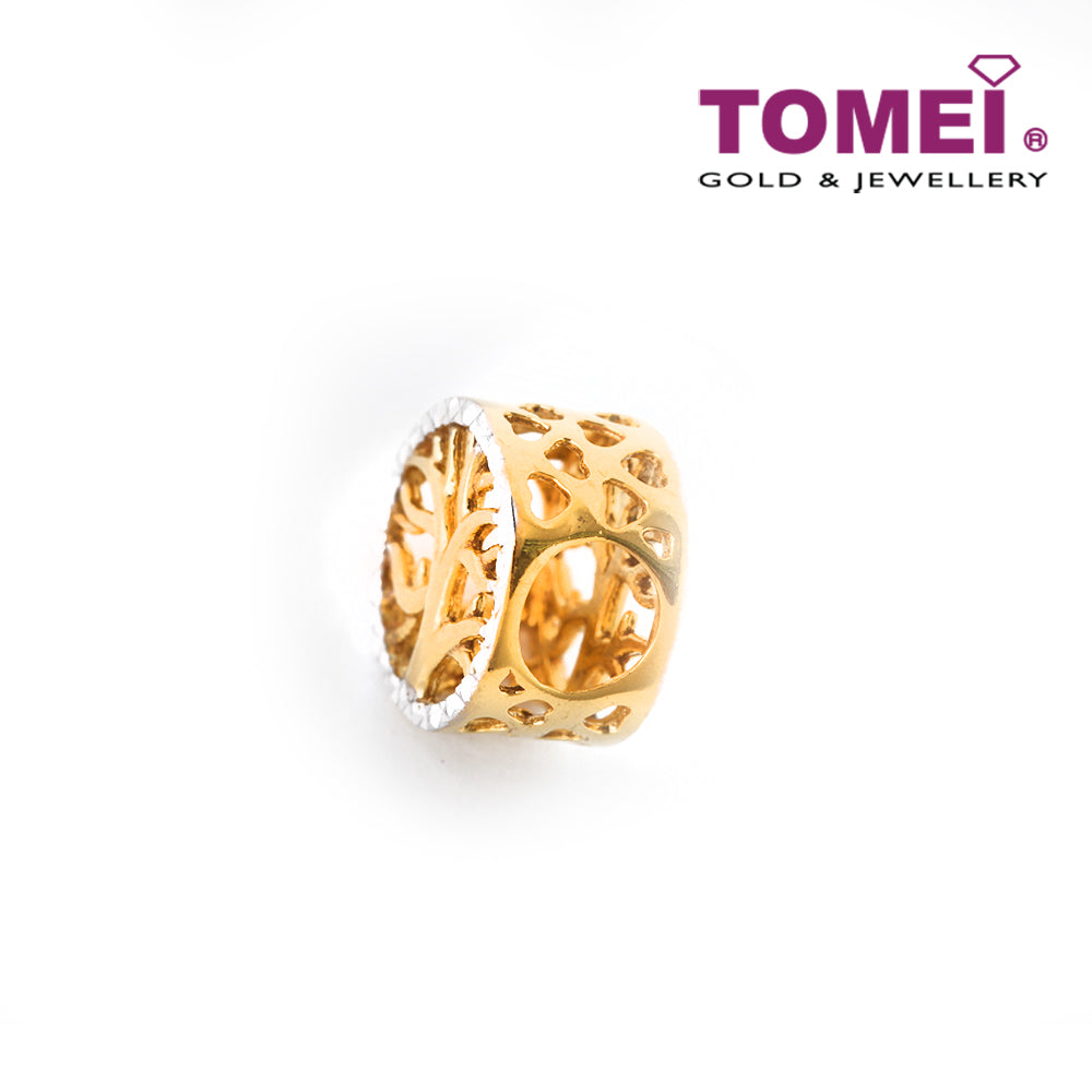 TOMEI Tree of Life Charm, Yellow Gold 916