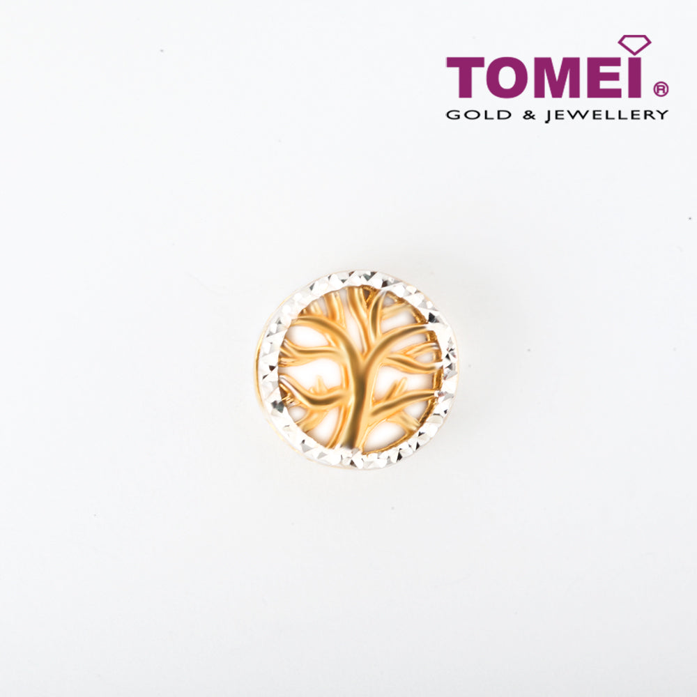 TOMEI Tree of Life Charm, Yellow Gold 916