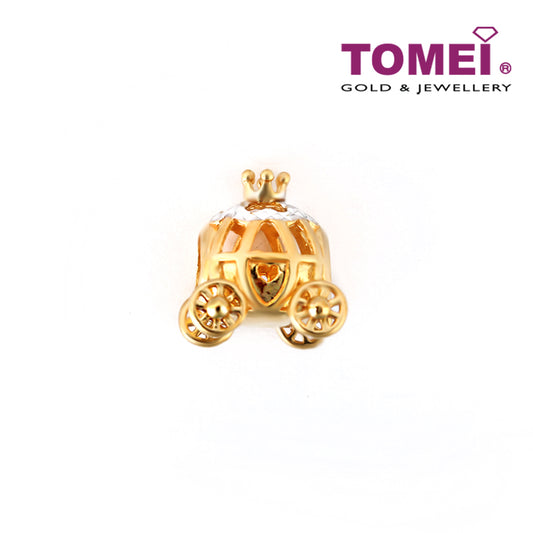 TOMEI Princess Carriage Chomel Charm, Yellow Gold 916