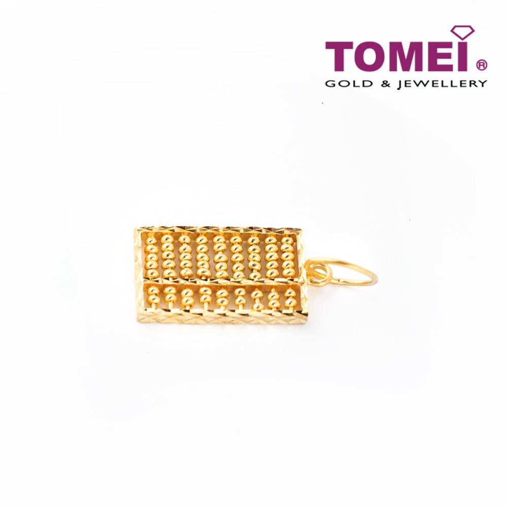 TOMEI Classic Abacus Pendant, Yellow Gold 916