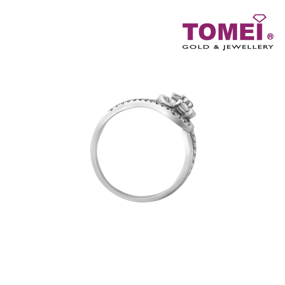 TOMEI Spellbound with Glamorous Verve Ring, Diamond White Gold 375 (R2490)