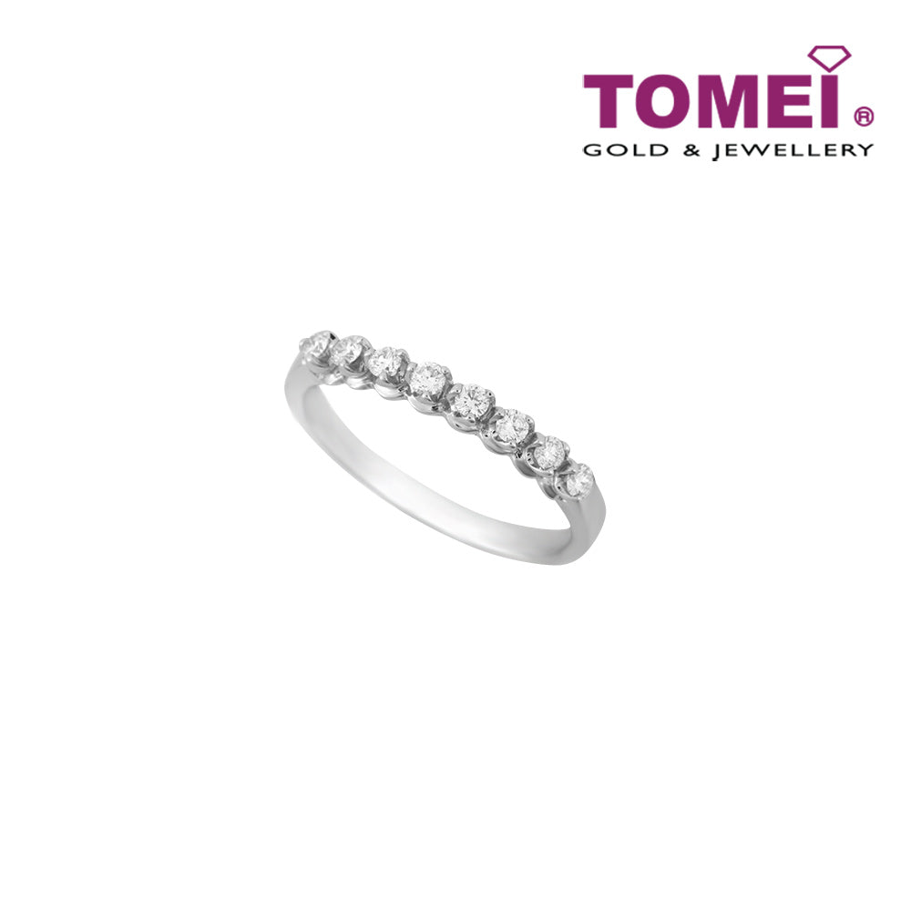 TOMEI Agleamed in Sparkling Virtuosity Ring, Diamond White Gold 585 (R3873)